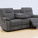 Titan grey chenille 3 seater recliner