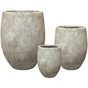 Tall Fibre Cement Planter Set of 3 in beige at Online8 Furniture Auckland NZ