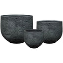 Fibre Cement Planter Set of 3 in black at Online8 Furniture Auckland NZ