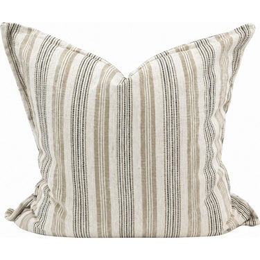 Snugg & Co striped stone cushion, 550 x 550mm square