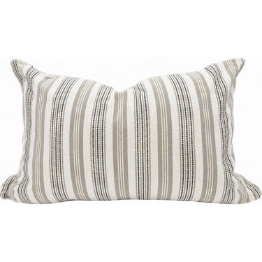 Snugg & Co striped stone lumbar cushion, 400 x 600mm