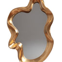 Vintage gold abstract wall mirror, 1040 x 650mm
