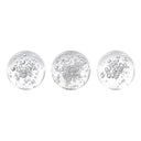 Bubble Spheres - Clear - Set of 3 (8cm)