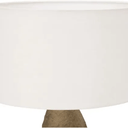 70cm Pebble Paper Mache Table Lamp - Natural /white at online8 furniture store Auckland
