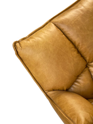 Club Chair - Tan Leather