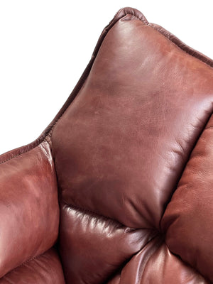 Club Chair - Brown Leather