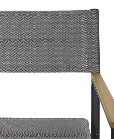 Xeta Outdoor Directors Chair Black / Natural