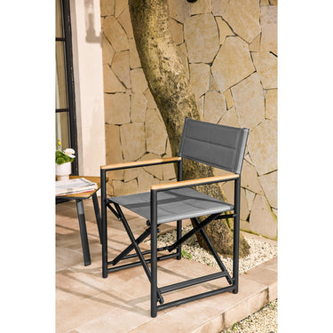 Xeta Outdoor Directors Chair Black / Natural