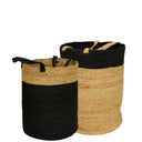 Tall Round Baskets w/Handles A/2