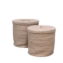 Kushi Baskets w/Lids S/2 - Natural