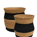 Bangla Baskets A/2 - Natural w/Black