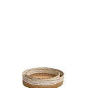 Ayla Flat Baskets A/2 - Natural w/White alternate view