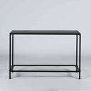 Frame Console in black iron, front view