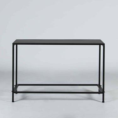 Frame Console in black iron, front view