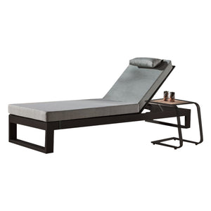 Amber Single Beach Bed with Side Table