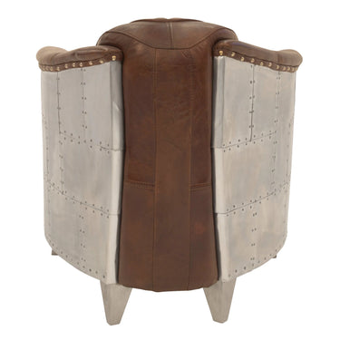 Mustang Aged Leather Armchair - Vintage Cigar