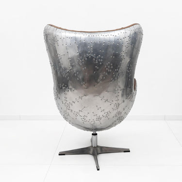 Aviator Industrial Egg Chair - Brown