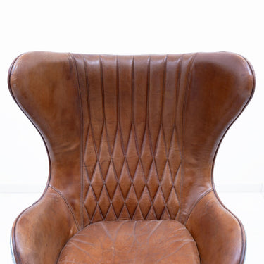 Aviator Industrial Egg Chair - Brown
