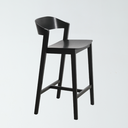 Read Bar Stool in Black Oak