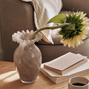 BROSTE Vase Jasmin Taupe Warm Grey styled