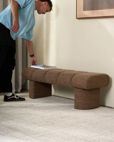 Elara Bench Seat - Dusty Seed