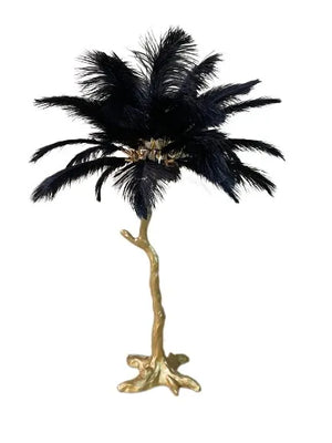 Ostrich Feather Floor/Table Lamp