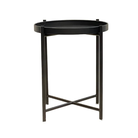 Sofia Round Side Table - Black