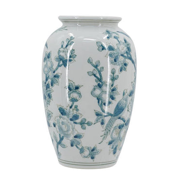 Peony Vase - Sky Blue/White (27.5cm)