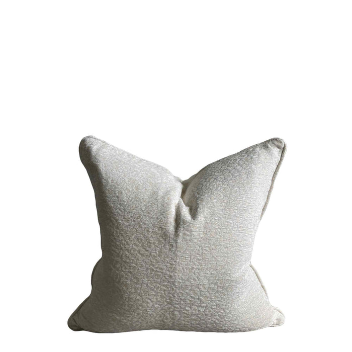 Leopard Design Cushion Cover -  Off White