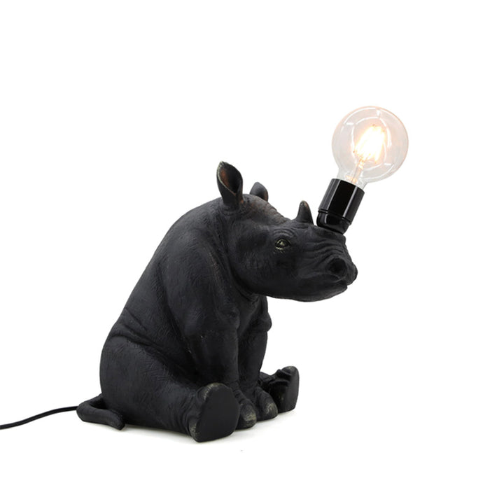Resin Rhino Table Lamp