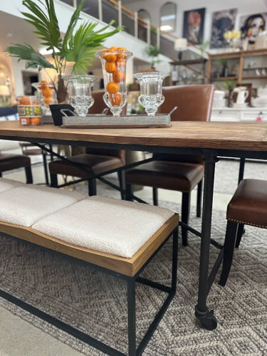 Reclaimed Elm Industrial Dining Table - 2300mm