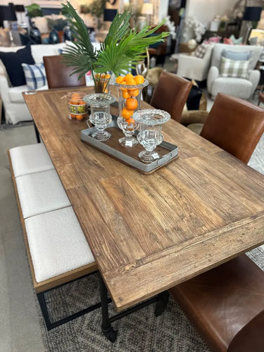 Reclaimed Elm Industrial Dining Table - 2300mm