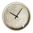 Paige Clock Antique White Frame 48x48x6.5cm