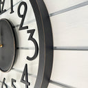 Falan Clock Black Frame 60x60x4cm