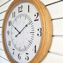 Folk Clock Natural Frame 60x60x6.5cm