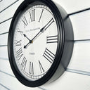 Aslan Clock Black Frame 38.5x38.5x6.5cm