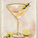 Martini LED Wall Art close up