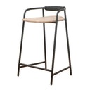 Forge Counter Stool SH:65cm in black and natural ash
