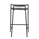 Forge Counter Stool side profile in black