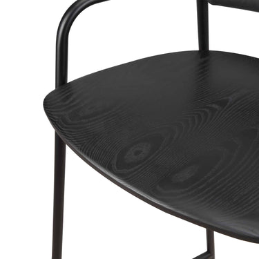 Forge Counter Stool black seat detail