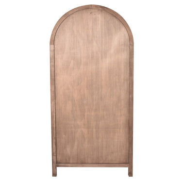 De Fluers Old Elm Arch Glass Cabinet - Old Elm