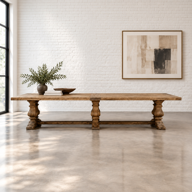 Maison Reclaimed Boat Wood Dining Table - 4000mm