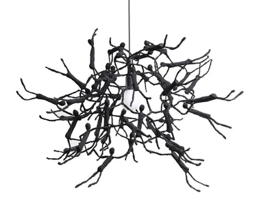 COBONPUE Little People Round Hanging Lamp - Black