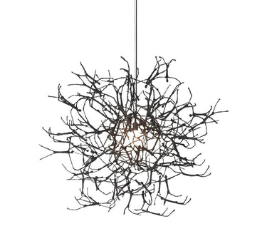 COBONPUE Little People Large Round Hanging Lamp - Black/Silver