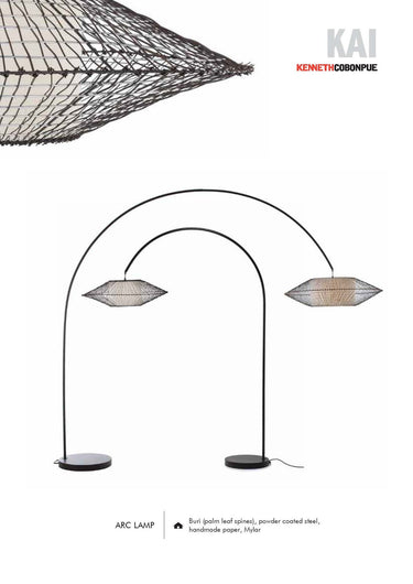 COBONPUE Kai Tripod Floor Lamp Large - Brown view 3