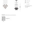 COBONPUE Constellation 8 Bulb Hanging Lamp - Black alternate view