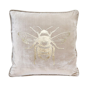 Velvet Bee Cushion