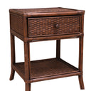 PLANTATION Amara Bedside Table w/1 Drawer - Chocolate