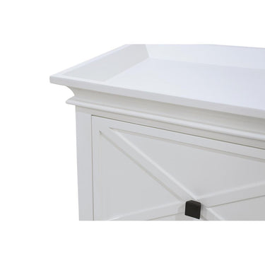 Island Life 6 Drawer Dresser in white, drawer detail