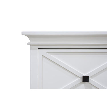 Island Life 6 Drawer Dresser in white, side profile